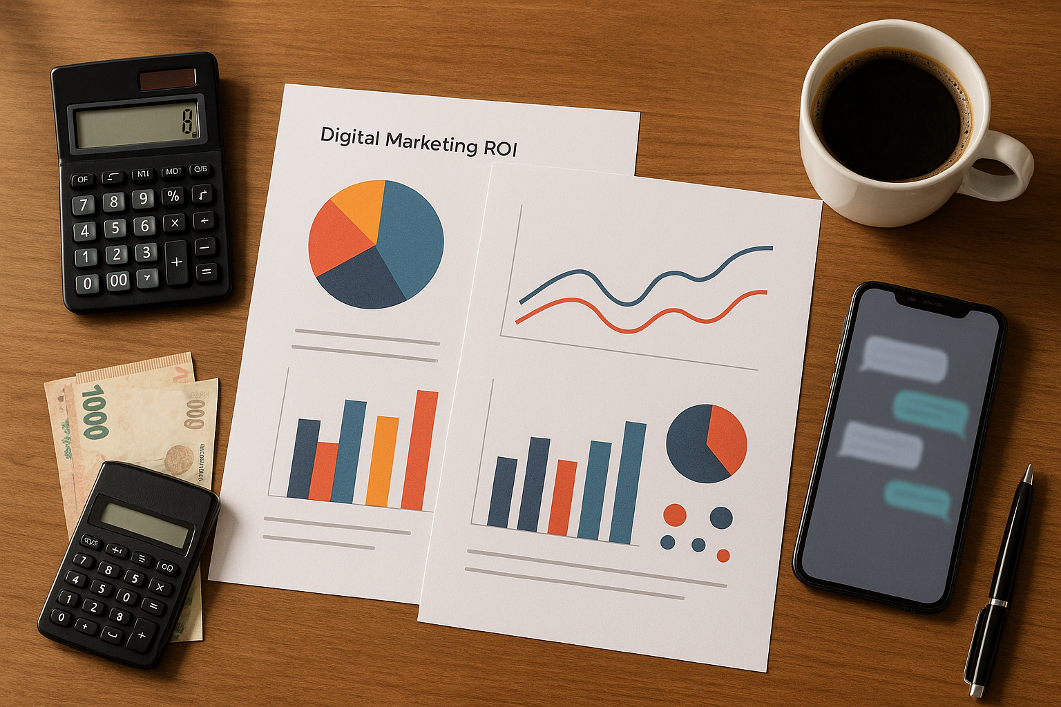 Medición del ROI real de campañas digitales con reportes, calculadora y métricas de negocio