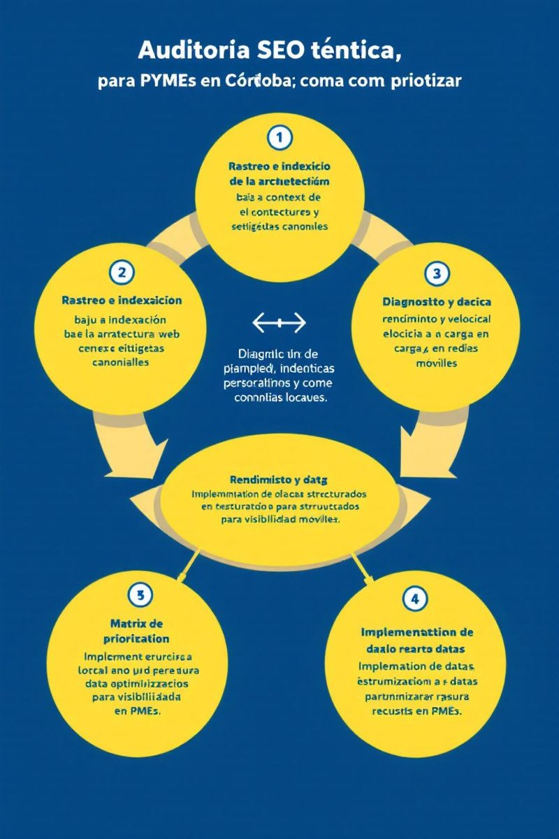 Infografía: Auditoría SEO técnica para PYMEs en Córdoba: qué analiza y cómo priorizar