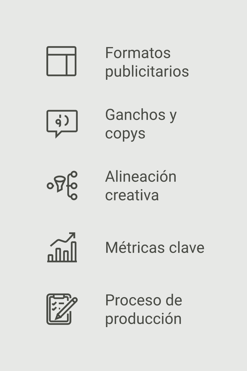 Infografía: Creativos en Meta Ads: Formatos y Ganchos para PYMEs en Argentina