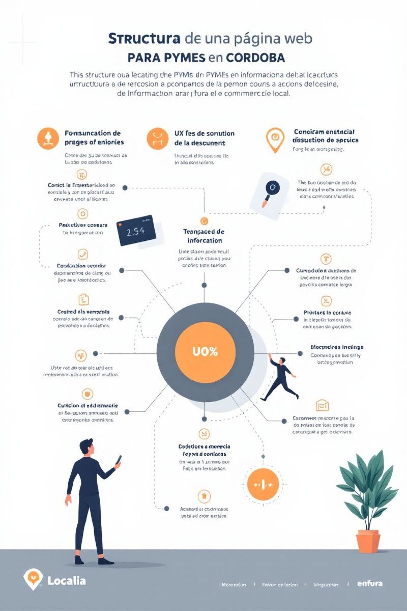 Infografía: arquitectura de información, experiencia móvil, contacto y medición de una web para PYMEs