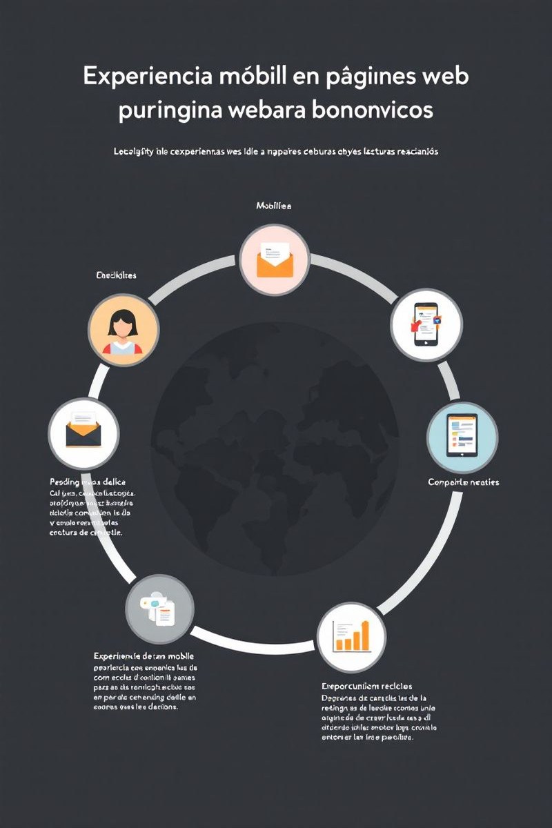 Infografía: checklist de navegación, accesibilidad, rendimiento y medición móvil para una web de negocio