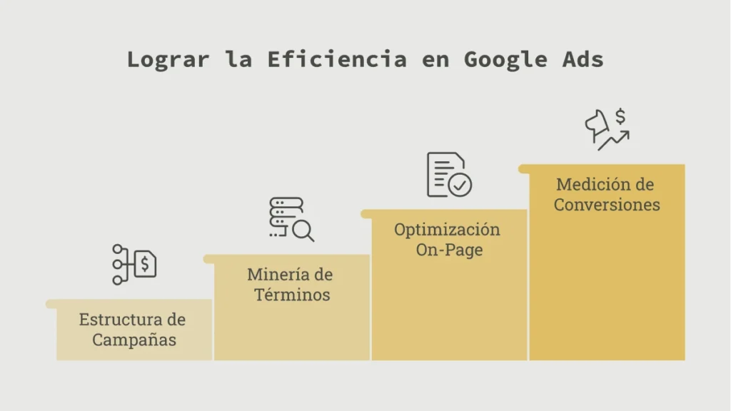 Infografía sobre auditoría de cuentas Google Ads y optimización de presupuesto en Argentina